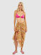 Green Women's Pareo 08-0150 Indian Cotton Yellow