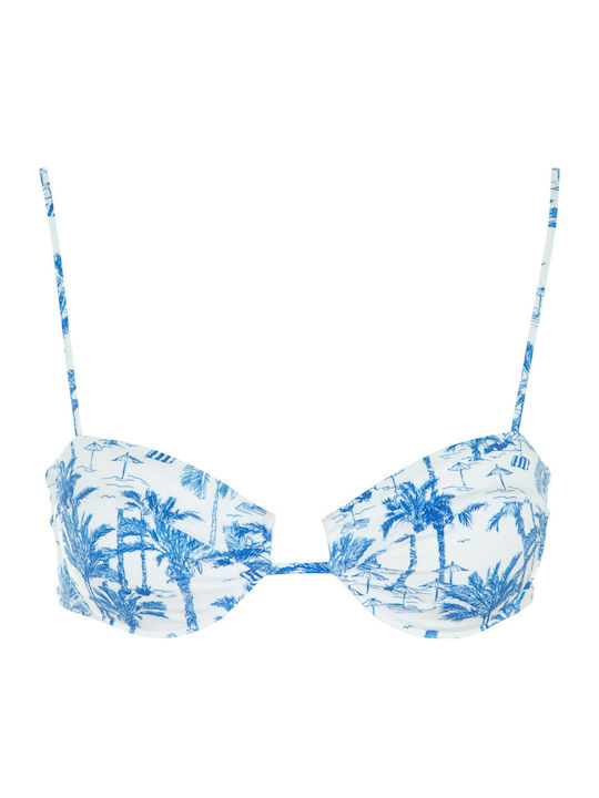 MC2 Salina Bikini Bra White/blue