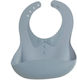 Gamberritos Kids Водоустойчив Лигавник Силикон с бутон & Джоб Blue/Grey