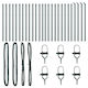 vidaXL for Pergola made of Steel 3.2x3.2cm 26pcs