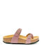 Sandale Casual Damă Din Piele Lilac