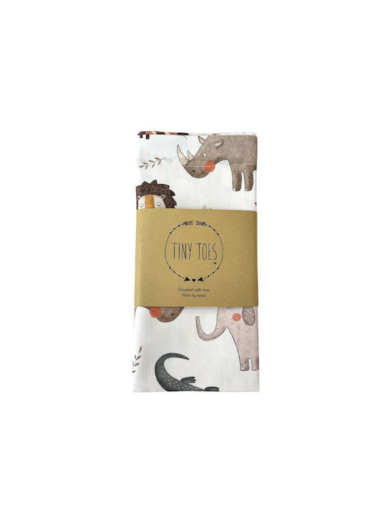 Tiny Toes Baby Sheets Set Cradle Cotton White 70x100cm 2pcs