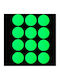 12 Pieces Pack of Peva Non-Slip Glow in the Dark Stickers for Bathroom Stairs Floor Round 8cm