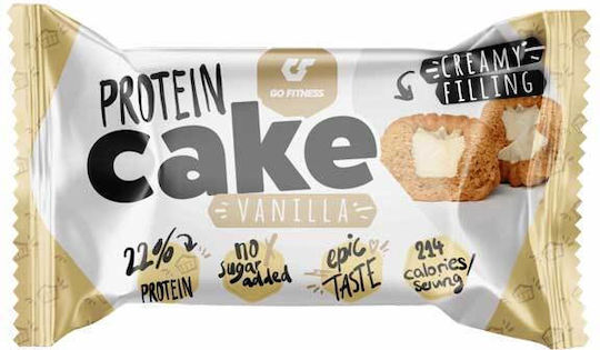 Go Fitness Cake Μπάρα με 22% Πρωτεΐνη & Γεύση Vanilla 50gr