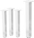 ML-Design ML-Design Metal Furniture Leg with Regulator Suitable for Table / Coffee Table 8x8cm White