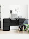 Schreibtisch aus Massivholz Black Oak 140x50x76cm