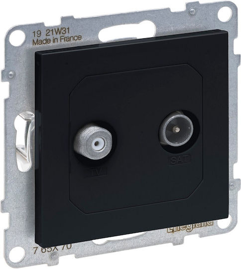 Legrand Seano TV-Antenna Socket in Gray Color 765470