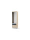 Lorfera 111 Entry Furniture with Mirror & Wardrobe Beige, Black 65x40x210cm