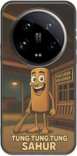Brainrot Tung Tung Tung Sahur Xiaomi 14 Ultra 5G Black TPU Black Silicone