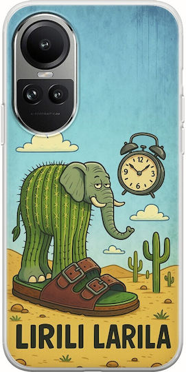 Brainrot Lirili Larila Oppo Reno 10 5g Flexible TPU Transparent Silicone