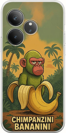 Brainrot Chimpanzini Bananini Realme GT 6T 5G Flexibles TPU Transparentes Silikon