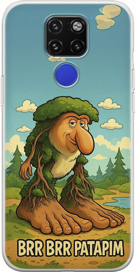 Carcasă flexibilă TPU transparentă Brainrot Brr Brr Patapim pentru Huawei Mate 20