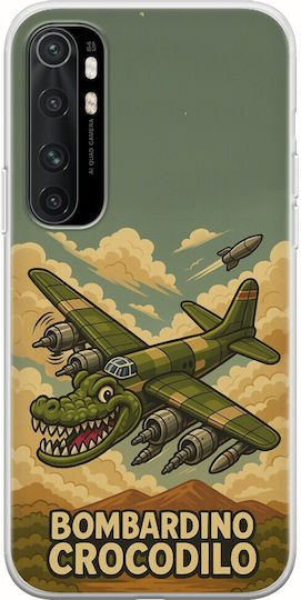Brainrot Bombardino Crocodilo Xiaomi Mi Note 10 Lite Гъвкав TPU Прозрачен Силикон
