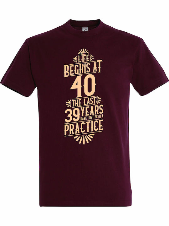 T-shirt Unisex " Life Begins At 40 Years Old " ...