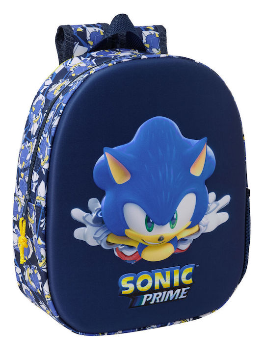 School Bag Sonic City Blue 27 X 33 X 10 Cm