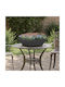 vidaXL Topf Metallisch Black 50x50x15cm.