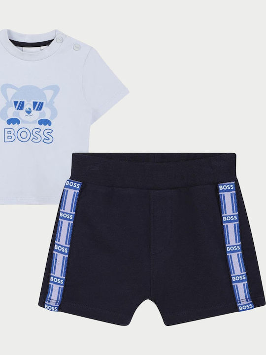 Kids' Set with Shorts Summer 2pcs Light Blue, Dark Blue
