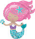 Luftballon Folie Jumbo Mehrfarbig Form Shimmering 73cm