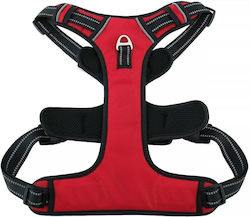 Dog Harness Oxford A Size Xs Red Black Oem