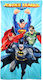 Dc Comics Justice League Παιδική Πετσέτα Θαλάσσης Microfiber Fast Dry 70x140εκ Ye18163 Γαλάζιο 70x140εκ