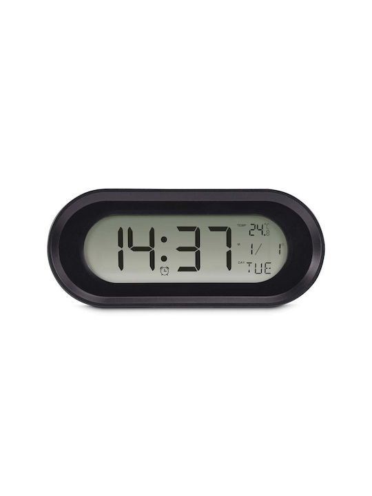 HAMA HAMA Tabletop Digital Clock LCD with Alarm Clock and Radio Black 00222204