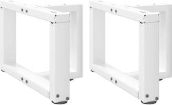 vidaXL Metallisches Möbelbein 2 Stück Für Tisch...