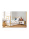Dimcol Baby Duvet Cover Rainbow 574 White Blue 120x160cm