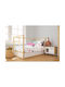 Dimcol Βρεφική Παπλωματοθήκη Bebe White-pink 120x160εκ.