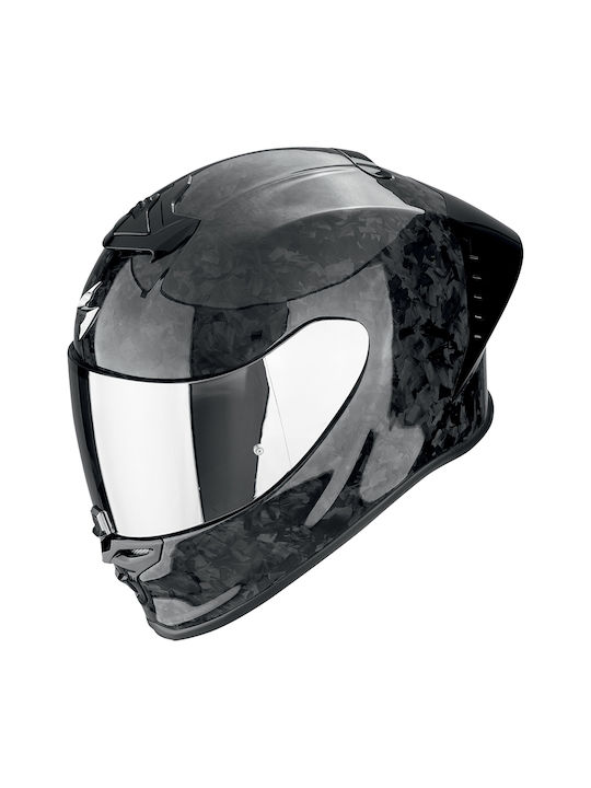 Scorpion R1 EVO II Onyx Carbon Air Solid Black Motorradhelme Volles Gesicht ECE 22.06 mit Pinlock