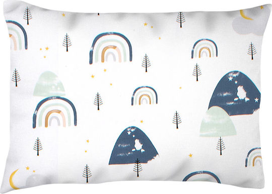 Dimcol Baby-Kissenbezug White-blue 45x35cm