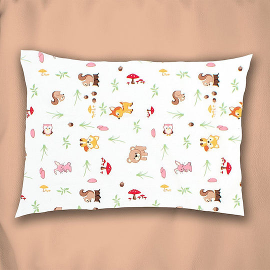 Dimcol Baby-Kissenbezug White-pink 45x35cm