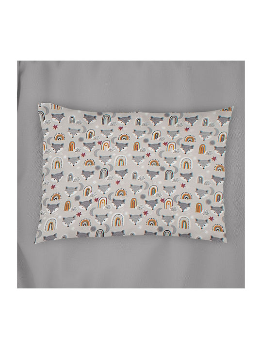 Dimcol Kids Cotton Pillowcase 50x70cm Grey