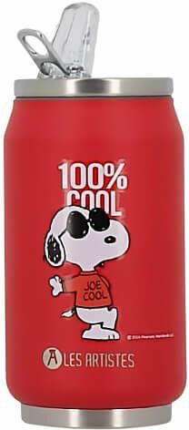 Les Artistes Pull Can'it Ποτήρι Θερμός Ανοξείδωτο 280ml Cool Snoopy Red