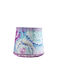 Καπέλο Φωτιστικού Πορτατίφ Electric Blue Flowers Διαστάσεις 15*12*10
