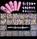Σετ Κοσμημάτων Νύχια Nail Art Mix Στρας Στυλό