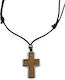 Holzkreuz mit Metallrahmen 2,5 cm
