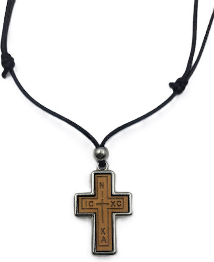 Holzkreuz mit Metallrahmen 2,5 cm