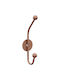 Wallity Wall Hanger Metal 2 Hooks Orange 6x24x9cm