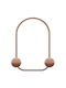 Wallity Wall Hanger Metal 2 Hooks Orange 25x33x7cm