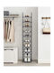 Fabric Open Shoe Organizer for Boots/Ankle Boots Grey W33xD33xH173cm