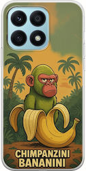 Гъвкав TPU прозрачен силикон Brainrot Chimpanzini Bananini за Honor X8a Гъвкав TPU прозрачен силикон Brainrot Chimpanzini Bananini за Honor X8a