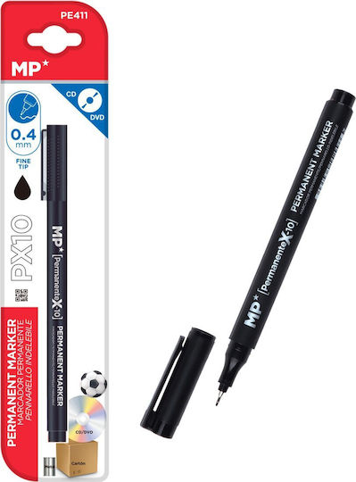 Madrid Papel Ανεξίτηλος Μαρκαδόρος Μαύρος 0.4mm