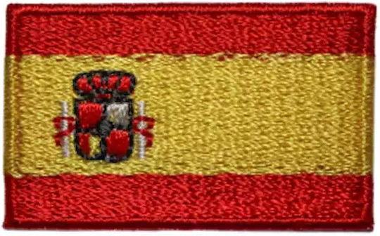 Iron-On Patch The Flag of Spain 4cm X 2.5cm 1pc