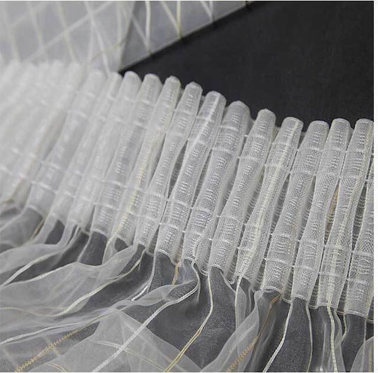 Faltenband Transparent Vorhangband 10cm Breite Preis pro Meter