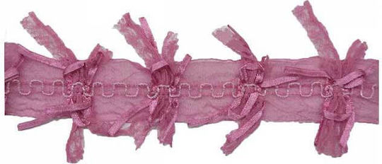 Stabile Borte mit vielen Schleifen Fuchsia 4cm Breite Preis pro Meter