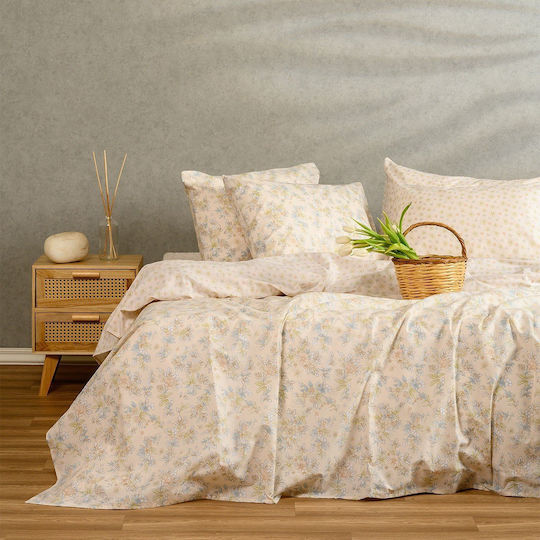 Melinen Bettbezug Einzelbett 165x245 Chloe Peach