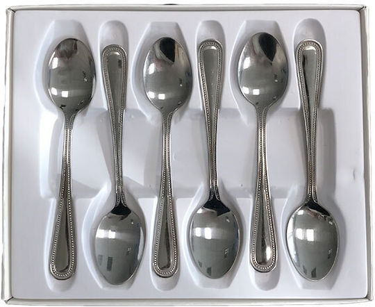 Galifas Stainless Steel Dessert / Ice Cream Spoons Silver Set of 6