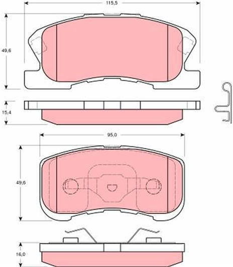 Τακακια Εμπρ Daihatsu Sirion 1.0-1.3 98-05 Move 1.0 98- Yrv Vp3220-p182
