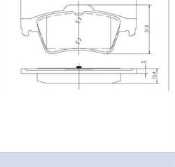 Brake Pads Rear System ATE for Ford Focus Replacement MA Brake Pads Rear System ATE for Ford Focus Replacement MA