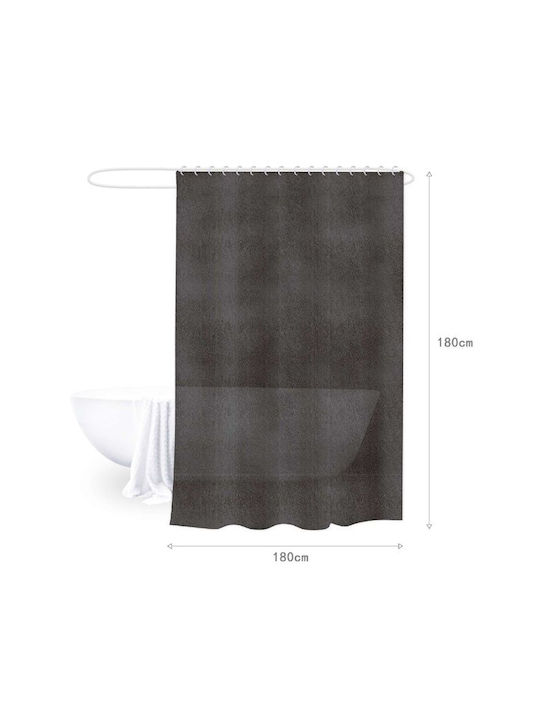 Galifas Shower Curtain 180x180cm Black